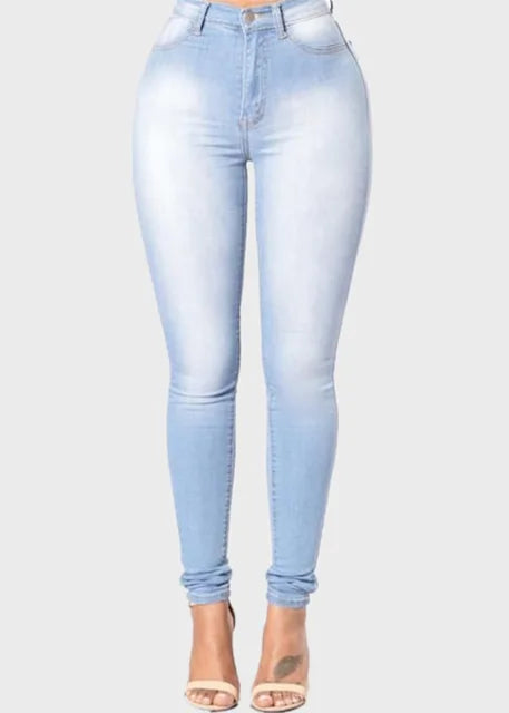 High waist skinny office women's jeans