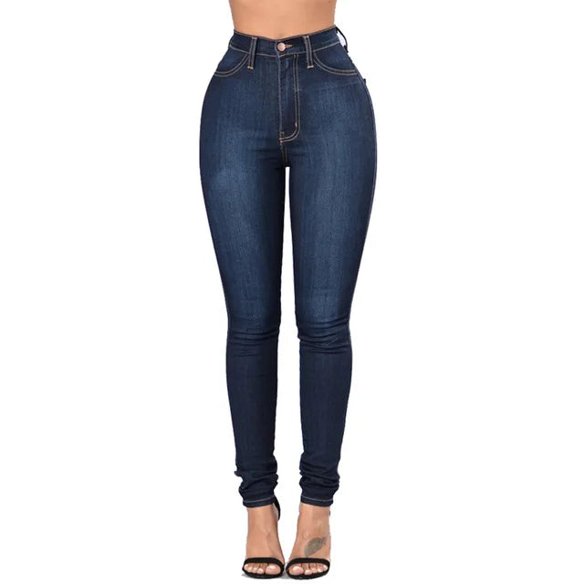 High waist skinny office women's jeans