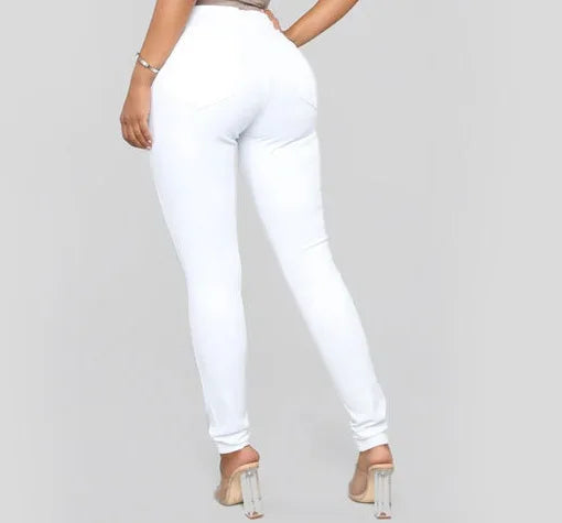 High waist skinny office women's jeans