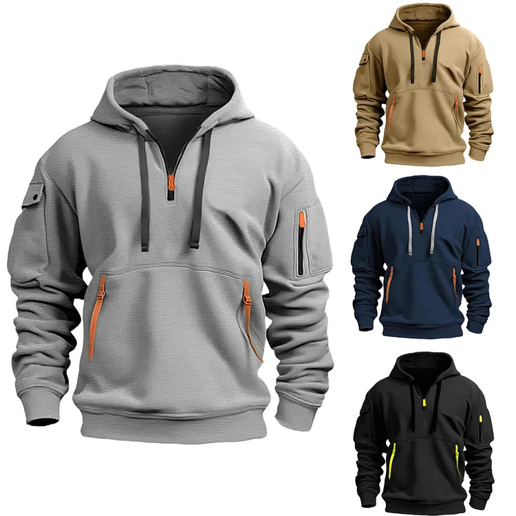 Half zipper hoodie