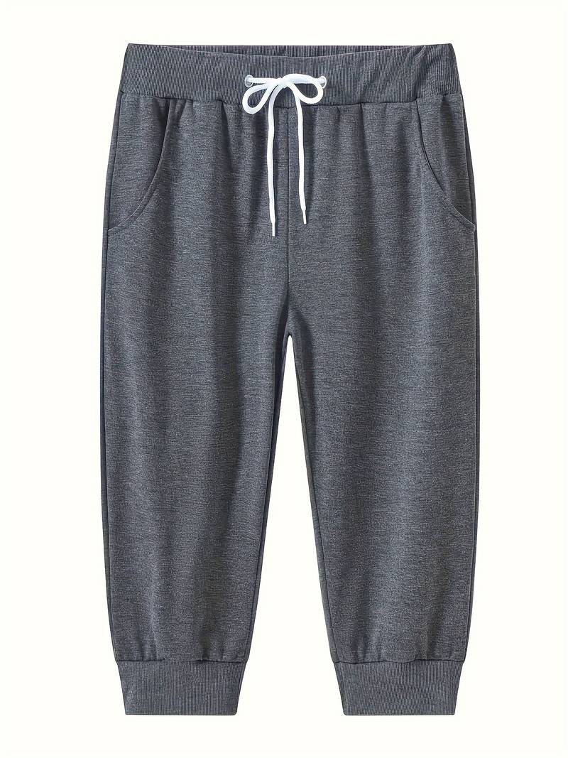 Casual shorts with drawstring for men