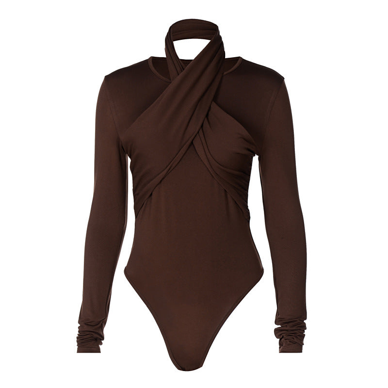 Trendy long sleeves over western style slim onesie