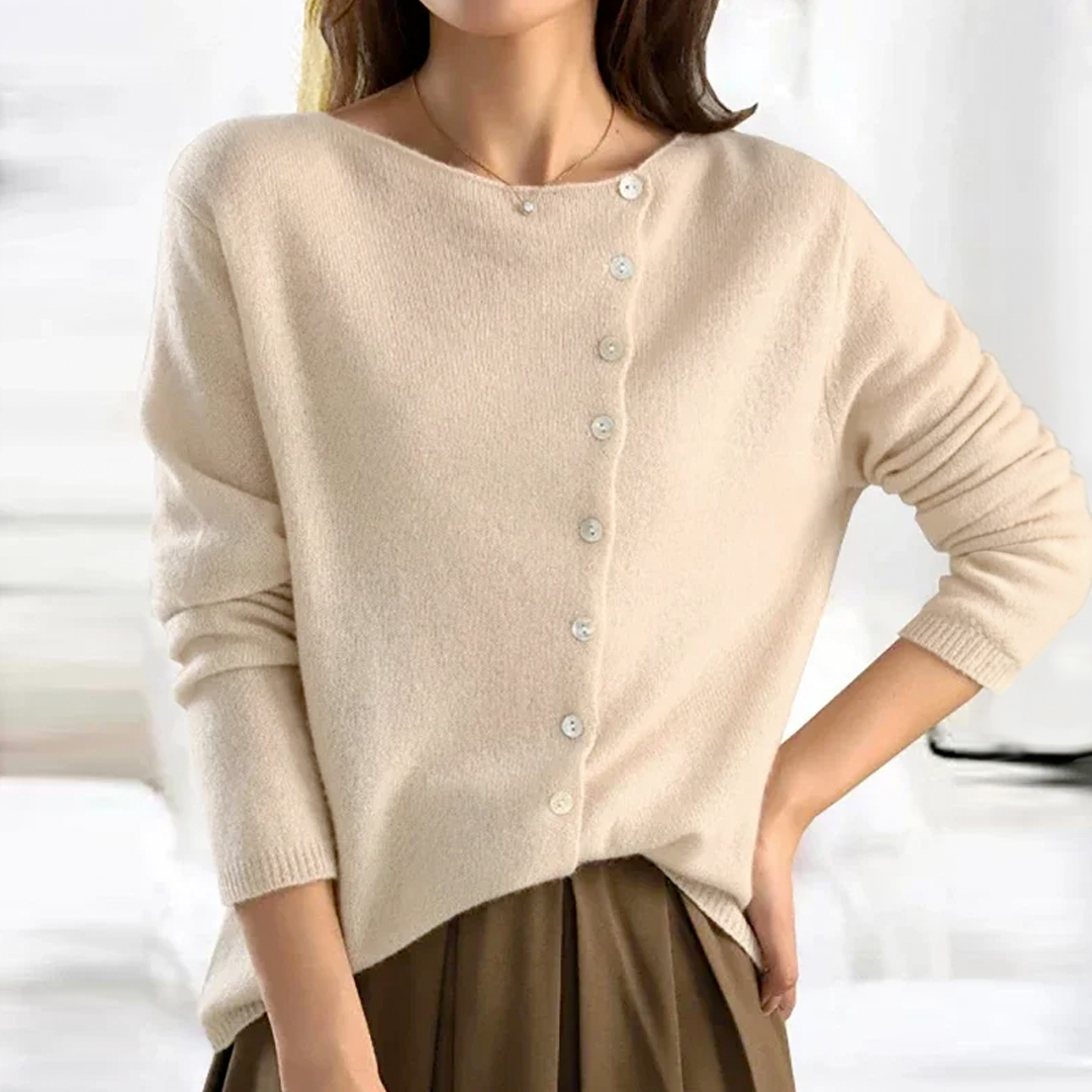 Cozy button sweater