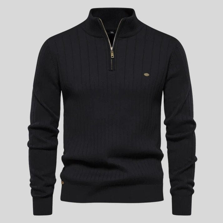 Men's sweat jacket with zipper