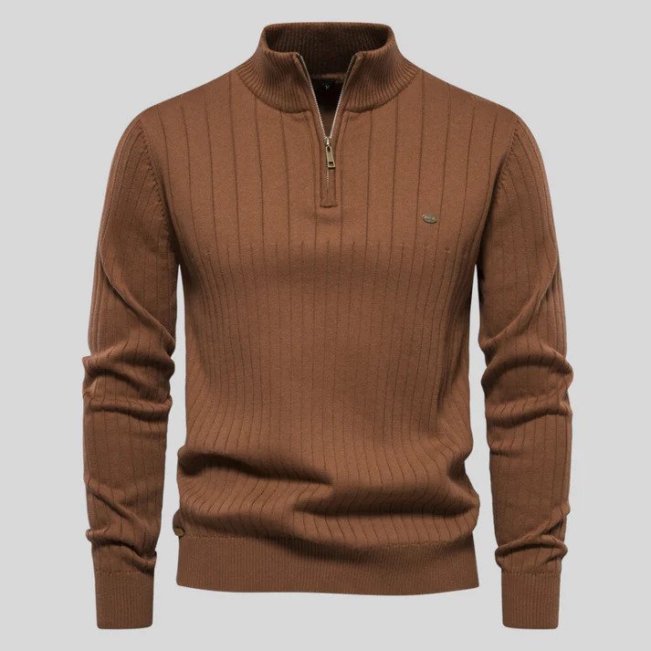 Men's sweat jacket with zipper