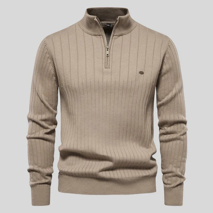 Men's sweat jacket with zipper