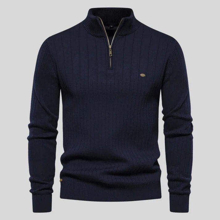 Men's sweat jacket with zipper