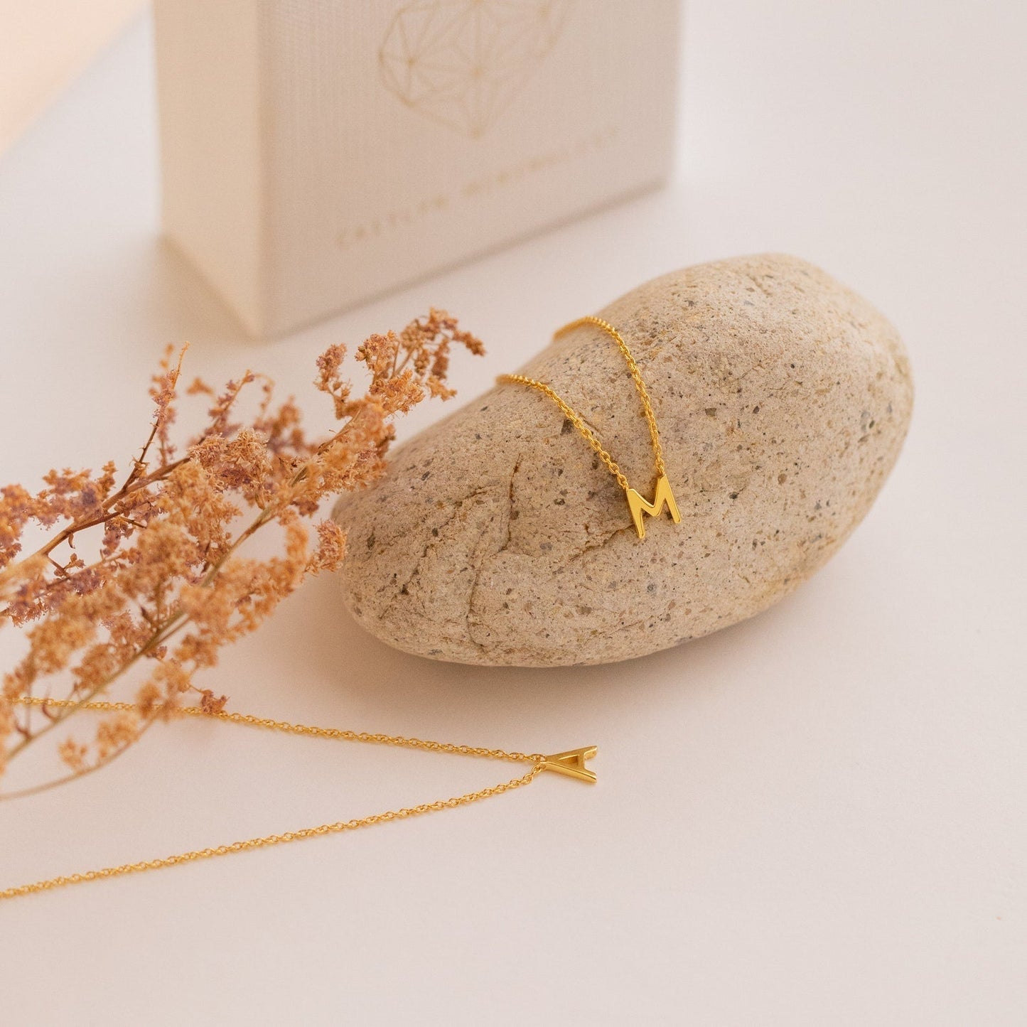 Stylish necklace with letters