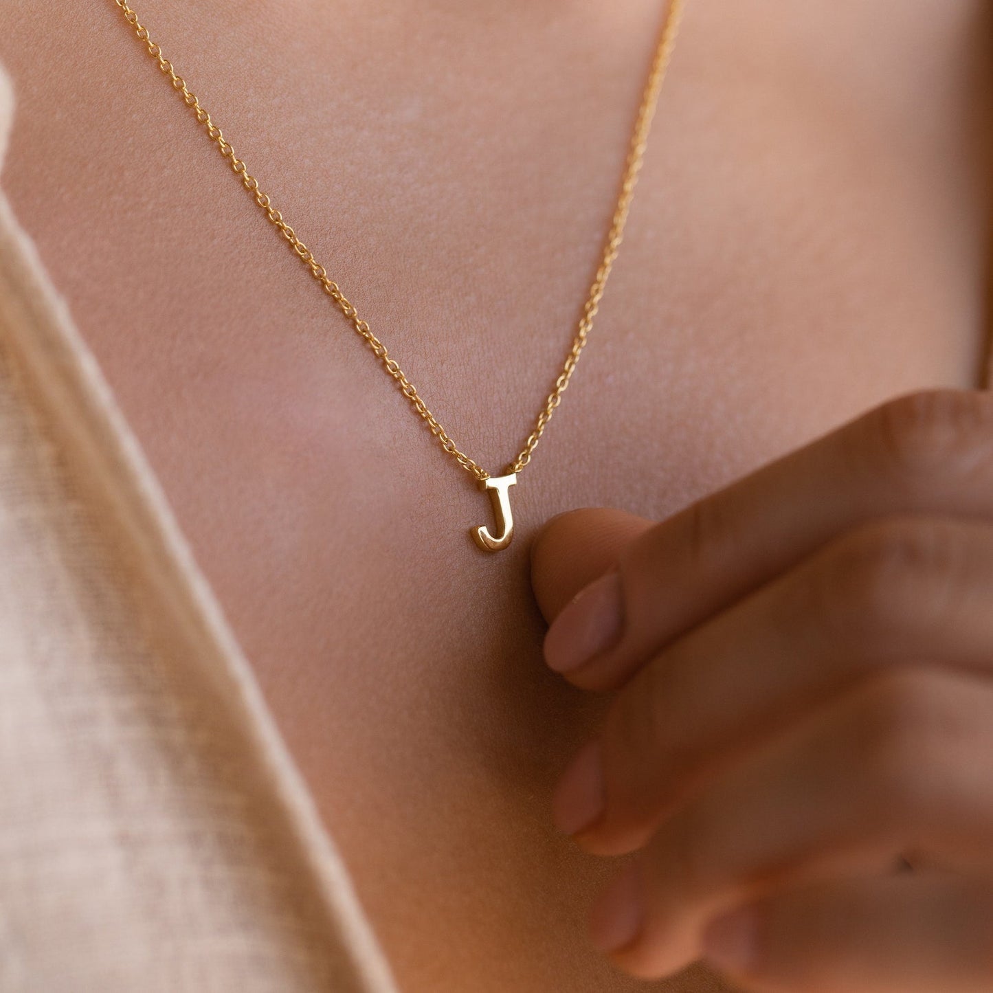 Stylish necklace with letters