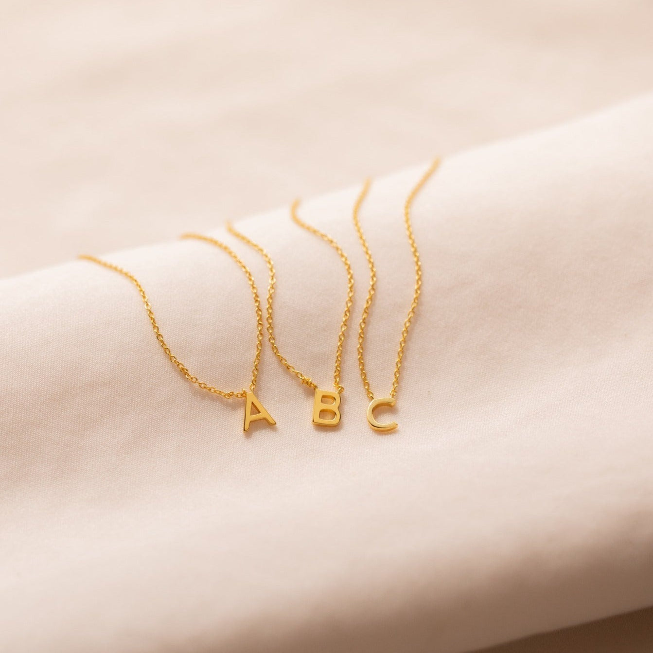Stylish necklace with letters