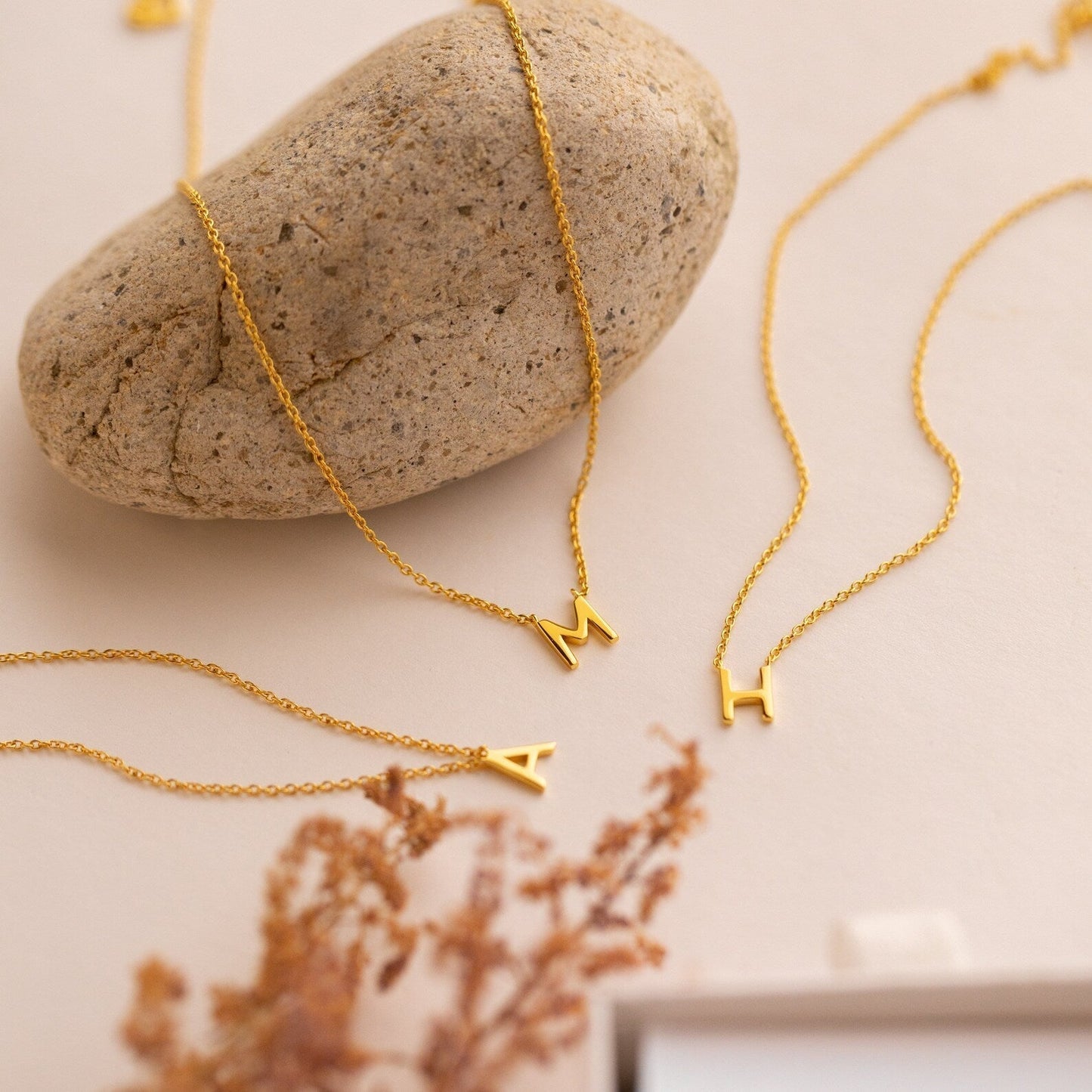Stylish necklace with letters