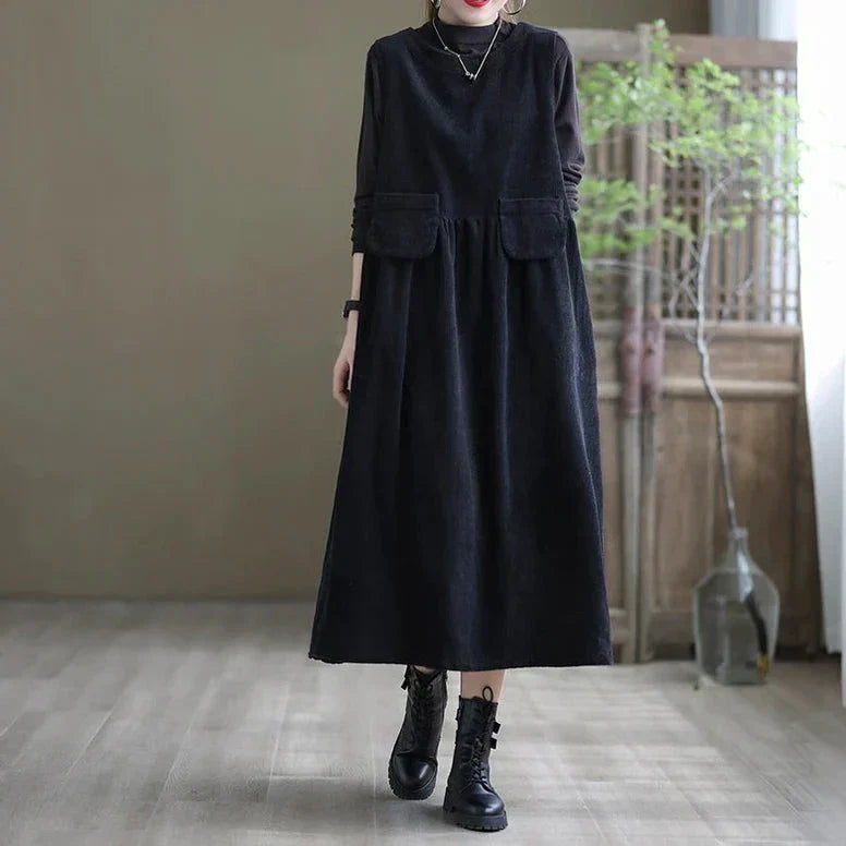 Retro cord dress
