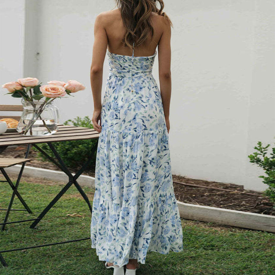 Floral maxi dress for women