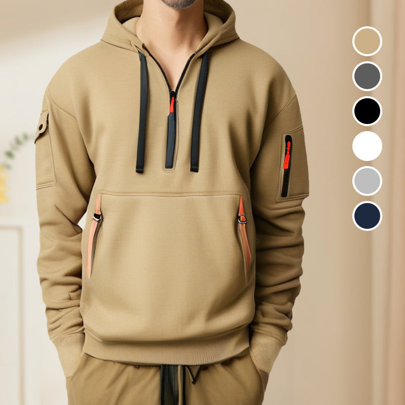 Half zipper hoodie