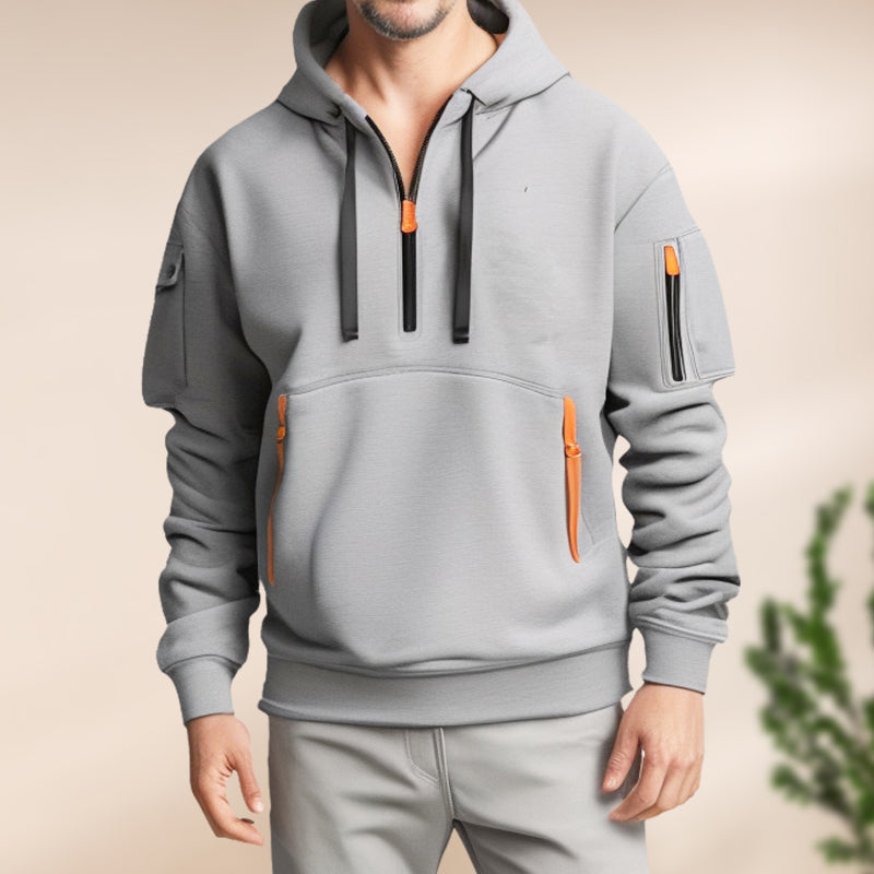 Half zipper hoodie