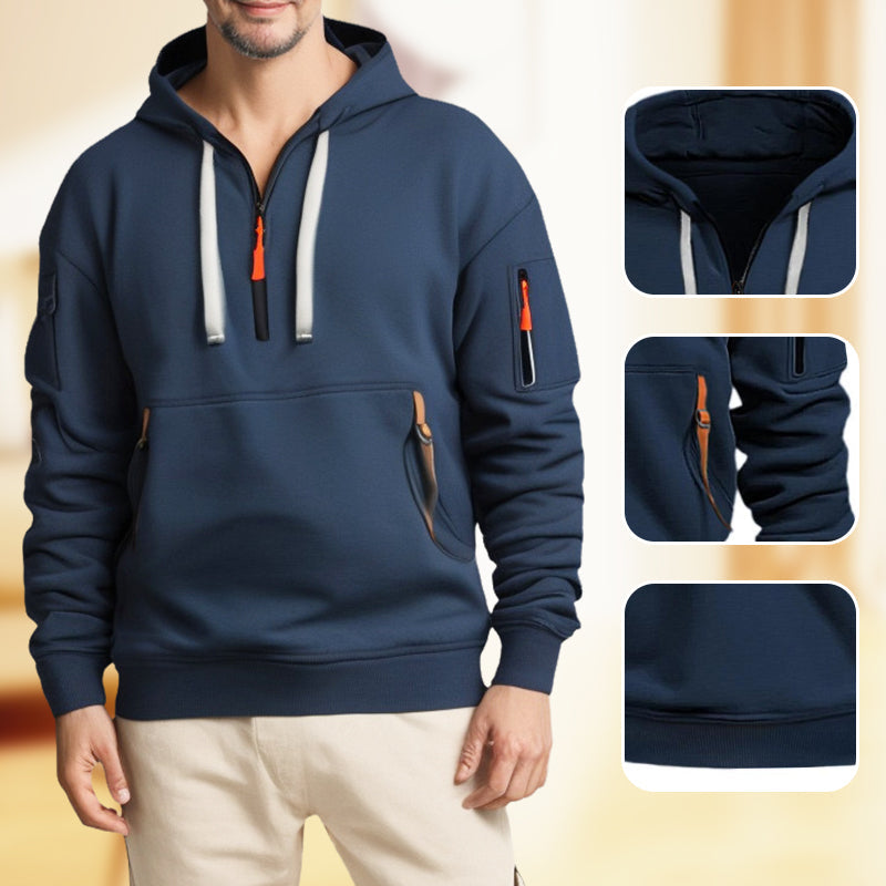 Half zipper hoodie