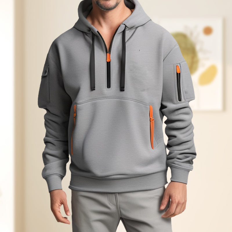 Half zipper hoodie