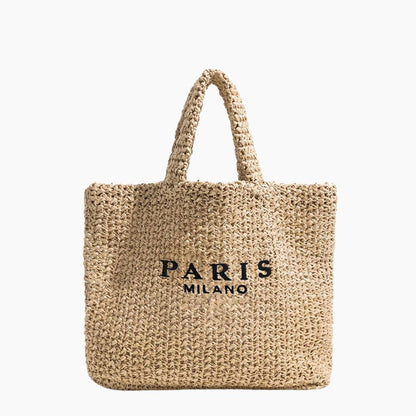 Woven beach bag