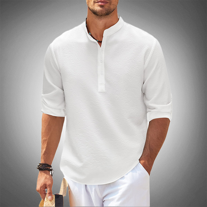 Contemporary linen shirt