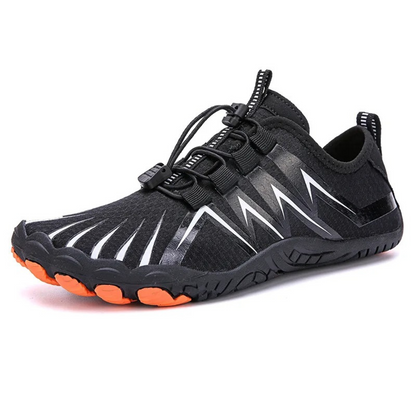 Zero drop fitness barefoot shoes for men with laces