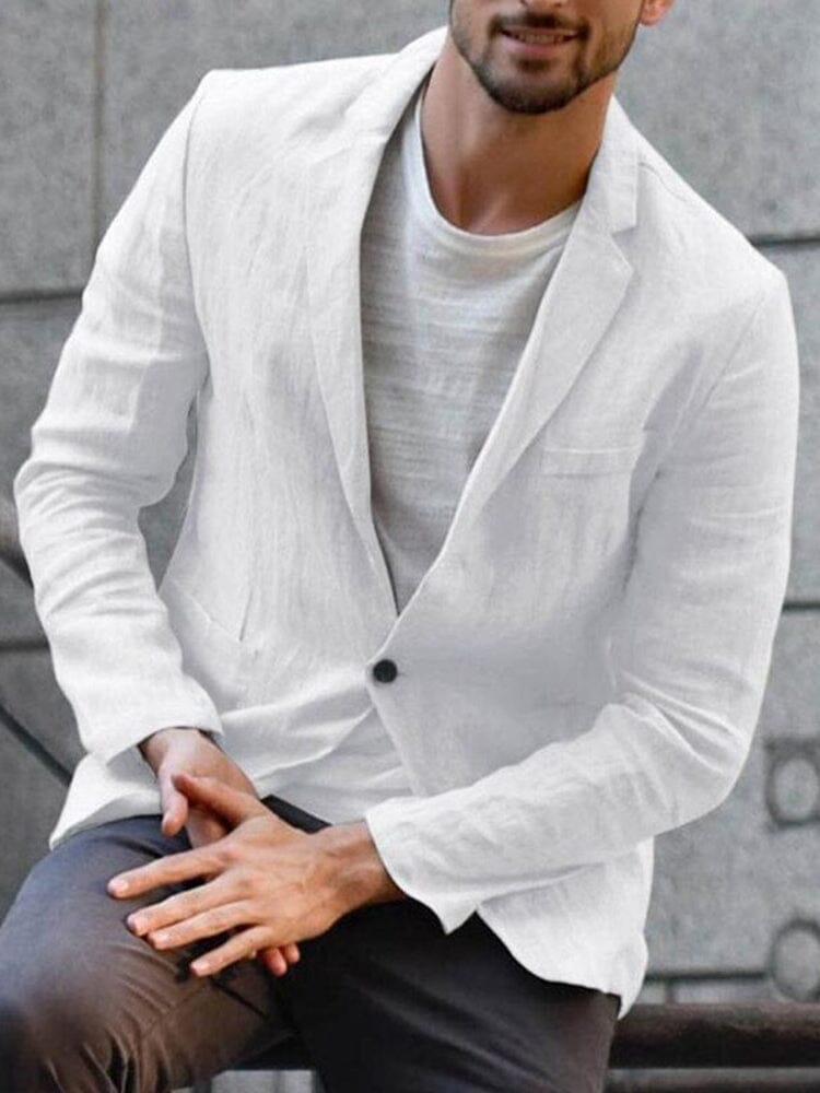 Casual blazer made from soft cotton