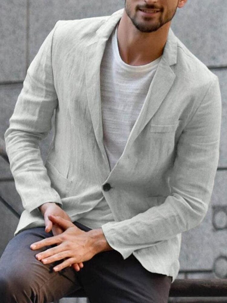 Casual blazer made from soft cotton