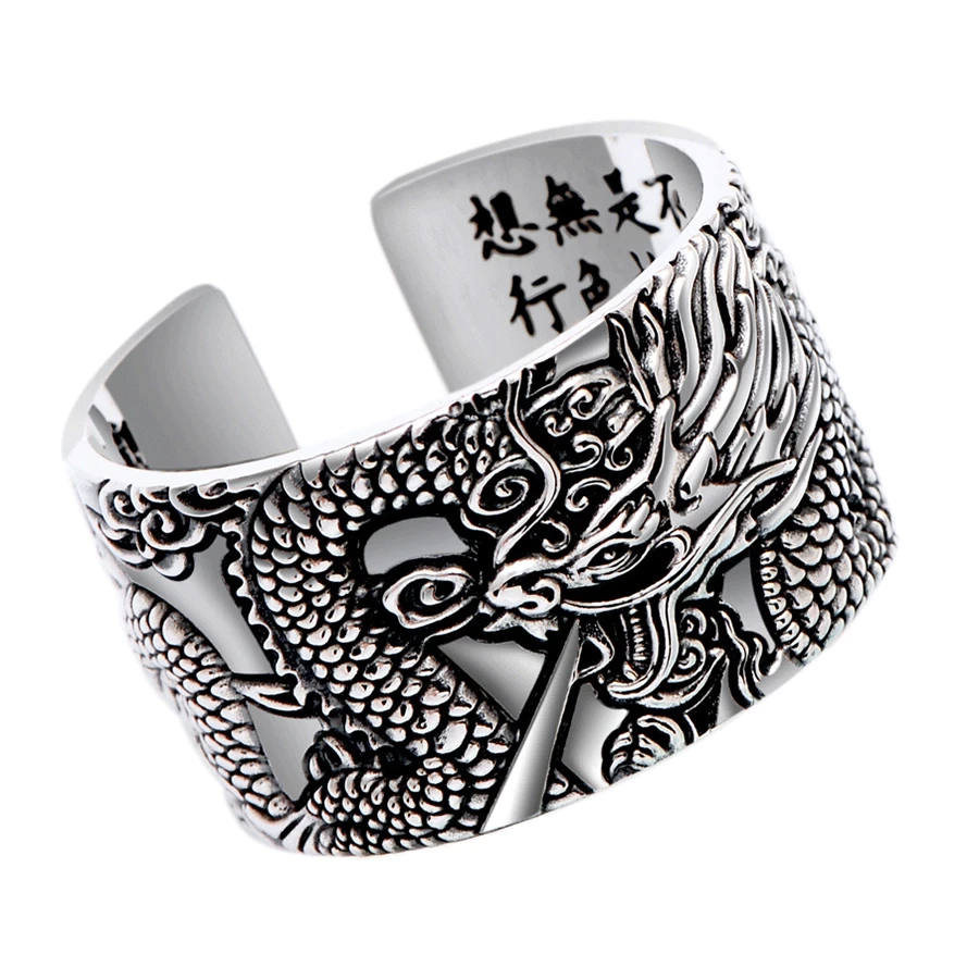 Dragon Sutra silver ring - Stylish and unique ring