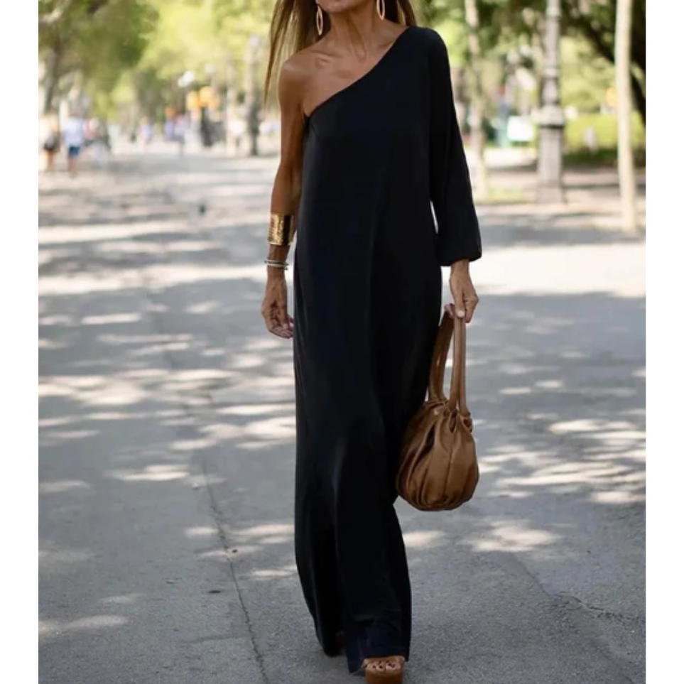 Elegant one-shoulder dress