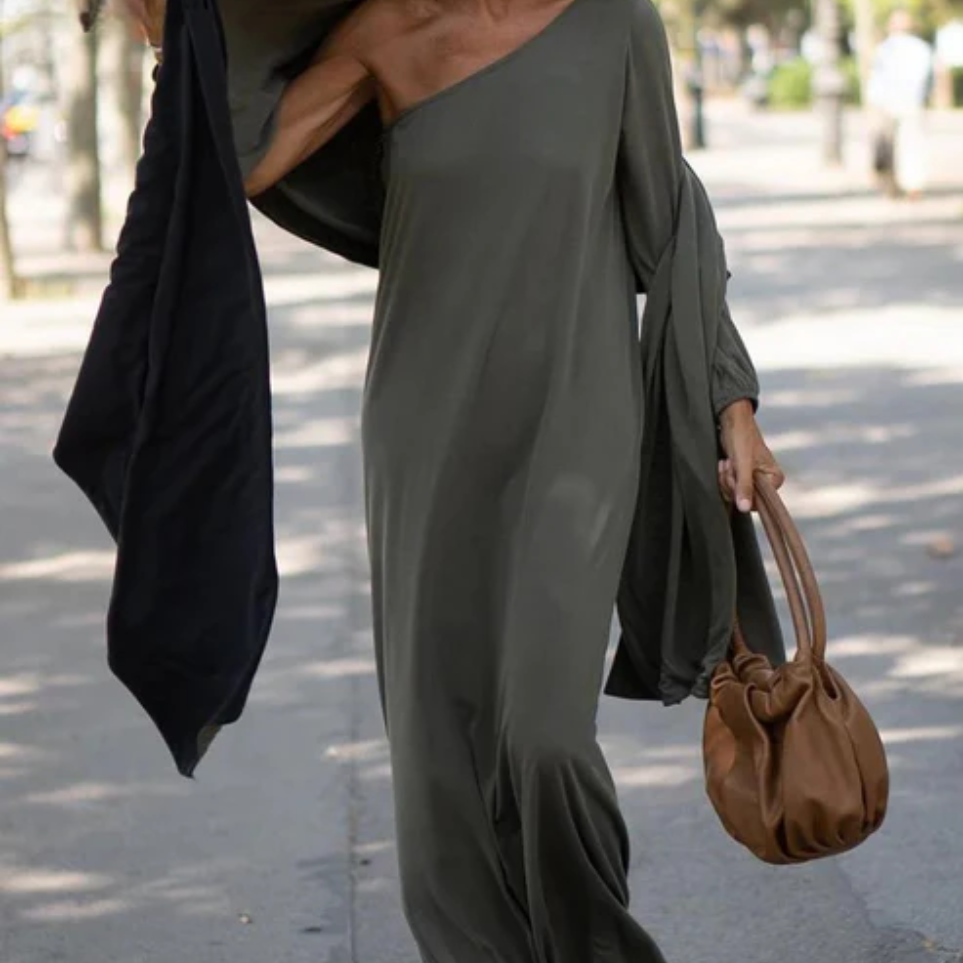 Elegant one-shoulder dress
