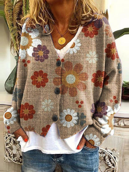 Women's cardigans with a unique print