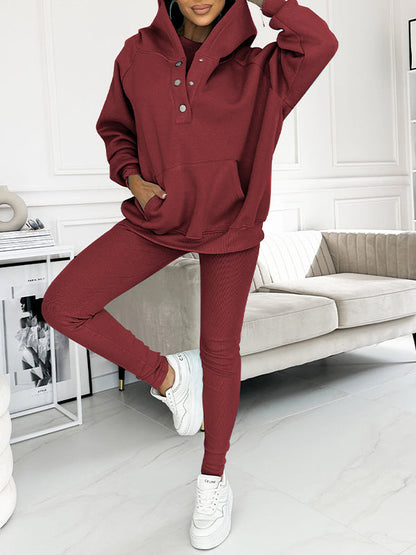 3-piece leisure tracksuit set for women